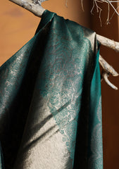 Pashmina Zari Jamawar Shawl D#14 - D Green