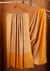 Pashmina Embroidered Jaaldar Shawl D#08 - Yellow