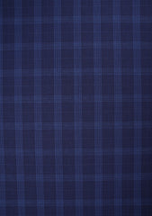 Scabal Taomina Super Fine Merino 230 Gr Check Wool Suiting - Burnt Blue