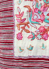 Pashmina Ari Work Scarf D - 15 - Off White