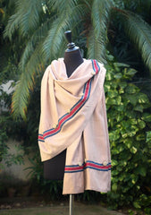 Shawl Collection - Sadias Collection - Pashmina Shawl - D#04 Fawn Button