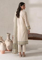 Winter - Fancy Silk Zari Jamawar - 3 Pcs Suit - D#22 - Pista