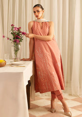 Lawn - Sahar - Jacquard Embroidered - FL-V1-S25-03 - Peach Blossom