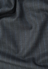 Drago Luxury Micron Super 160's Wool & Silk Fabric - Charcoal