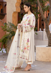 Pret - Afiay - Signature Luxury Lawn - Ivory Blossom