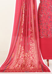 Winter - Rubaaiyat - D Prints - Marina 26 - Wool Shawl - RPM#15 - Pink
