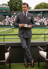 Drago Luxury Micron Super 160's Wool Fabric - D Grey