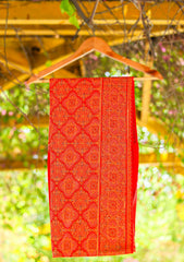 Wool Embroidered Shawl D - 14 - Maroon