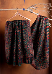 Pashmina Zari Jamawar Shawl D#44 - D Green