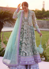Formals - Zaha - Gossamer - Unstitched Wedding - Festive 25 - ZC#03 - ZARQAH-E-PISTACHIO