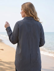 Pret - Moven - Oversize Stone Embellished Shirt - Black