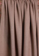 Pashmina Embroidered Border Shawl D#11 - Brown