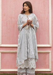 Lawn - Cross Stitch - Unstitched Premium 25 - GRAY FROST