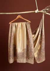 Pashmina Zari Jamawar Shawl D - 52 - Skin