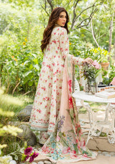 Lawn - Elaf Premium - Prints 25 - ECD#2A - IVORY PEONY