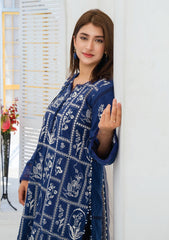 Lawn - Abeer Rasheed - Farzana - Luxury 25 - AR#06 - Navy Blue