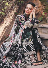 Lawn Collection - Elaf Premium - Print Chikankari - EPC24#02 - A - NOIREE
