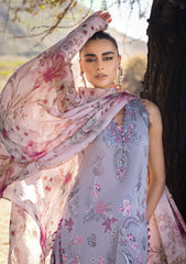 Lawn Collection - Al Zohaib - Mahiymaan - Eid Edit - ALM24#11 - Blossom Ash