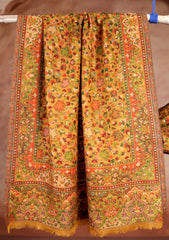 Pashmina Jamawar Scarf D#94 - Mustard
