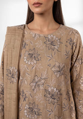 Winter - Rubaaiyat - Pashmina Embroidered 26 - D#08 - Brown