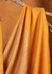 Pashmina Embroidered Jaaldar Shawl D#08 - Yellow
