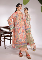 Lawn Collection - Rang Rasiya - Breeze - D#14 Flamingo