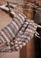Pashmina Jamawar Scarf D#116 - Brown