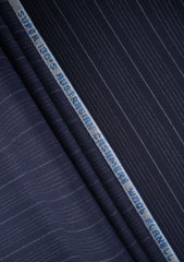 Flanell By Lanificio Ferro Super 130'S Wool Fabric - N Blue