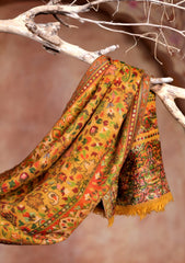 Pashmina Jamawar Scarf D#94 - Mustard