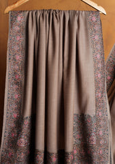 Pashmina Embroidered Border Shawl D#200 - Skin