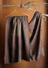 Pashmina Jamawar Shawl D#115 - Brown