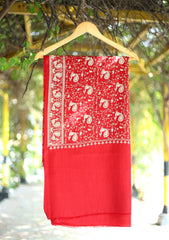 Pashmina Embroidered Shawl D - 189 - Maroon