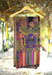 Pashmina Kaani Work Shawl D - 11 - Multi