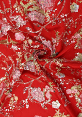 Fancy Net Embroidered Stone Work - ASPL#17