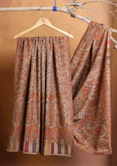 Pashmina Jamawar Shawl D#202 - Brown
