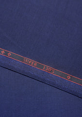 Drago Biella Fine Super 130's Wool Fabric - Blue 2