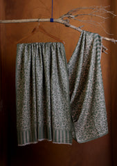 Pashmina Jamawar Ari Work Shawl D#05 - Green