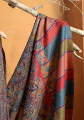 Pashmina Qalamkar Needle Work Shawl D#01 - Multi