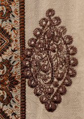 Embroidered Wool Shawl D - 61 - Mouse