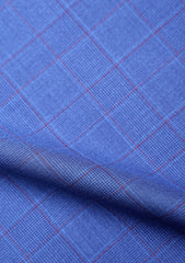 Drago Biella Fine Super 130's Wool Fabric - F Blue