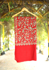 Pashmina Embroidered Shawl D - 188 - Maroon