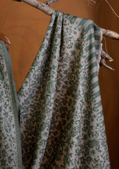 Pashmina Jamawar Ari Work Shawl D#05 - Green