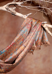 Pashmina Zari Jamawar Scarf D#05 - Brown