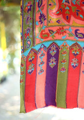 Pashmina Kaani Work Shawl D - 07 - Multi