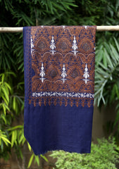 Pashmina Ari Work Scarf D - 01 - N Blue