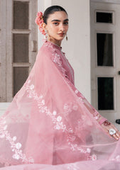 Lawn - Cross Stitch - Eid Unstitched 25 - ROUGE TAN