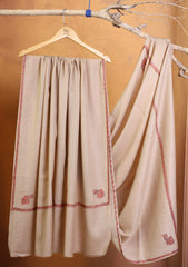 Pashmina Kashmiri Border Shawl D#154 - Skin