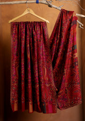 Pashmina Jamawar Shawl D#20 - Maroon