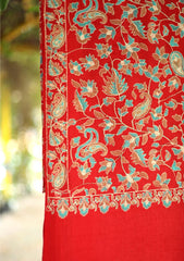 Pashmina Embroidered Shawl D - 188 - Maroon