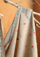 Pashmina Needle Work Shawl D#12 - L Brown